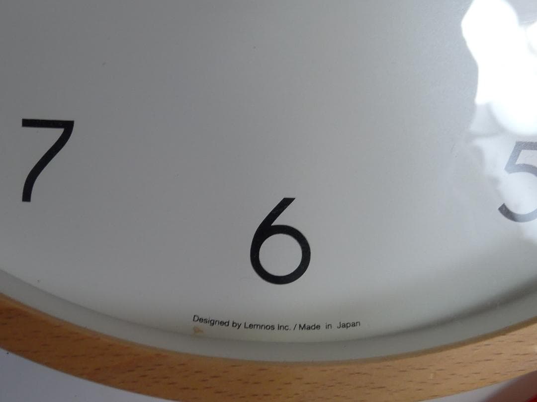 タカタ Lemnos カンパーニュ　電波掛け時計 木製　径28.5ｃｍ