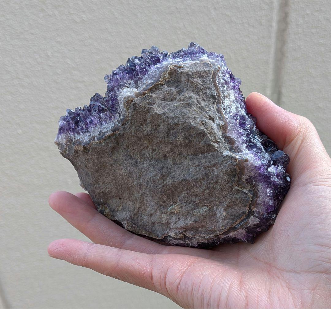 フラワーアメジスト☆アメジスト☆ウルグアイ産☆クラスター☆高品質☆台座つき☆