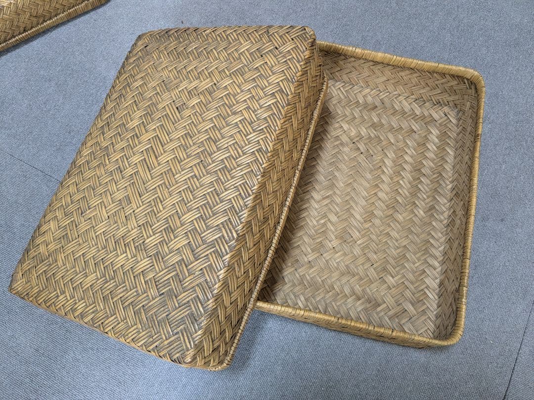 【昭和レトロ】 行李 2個セット 籠 古道具 アンティーク ヴィンテージ