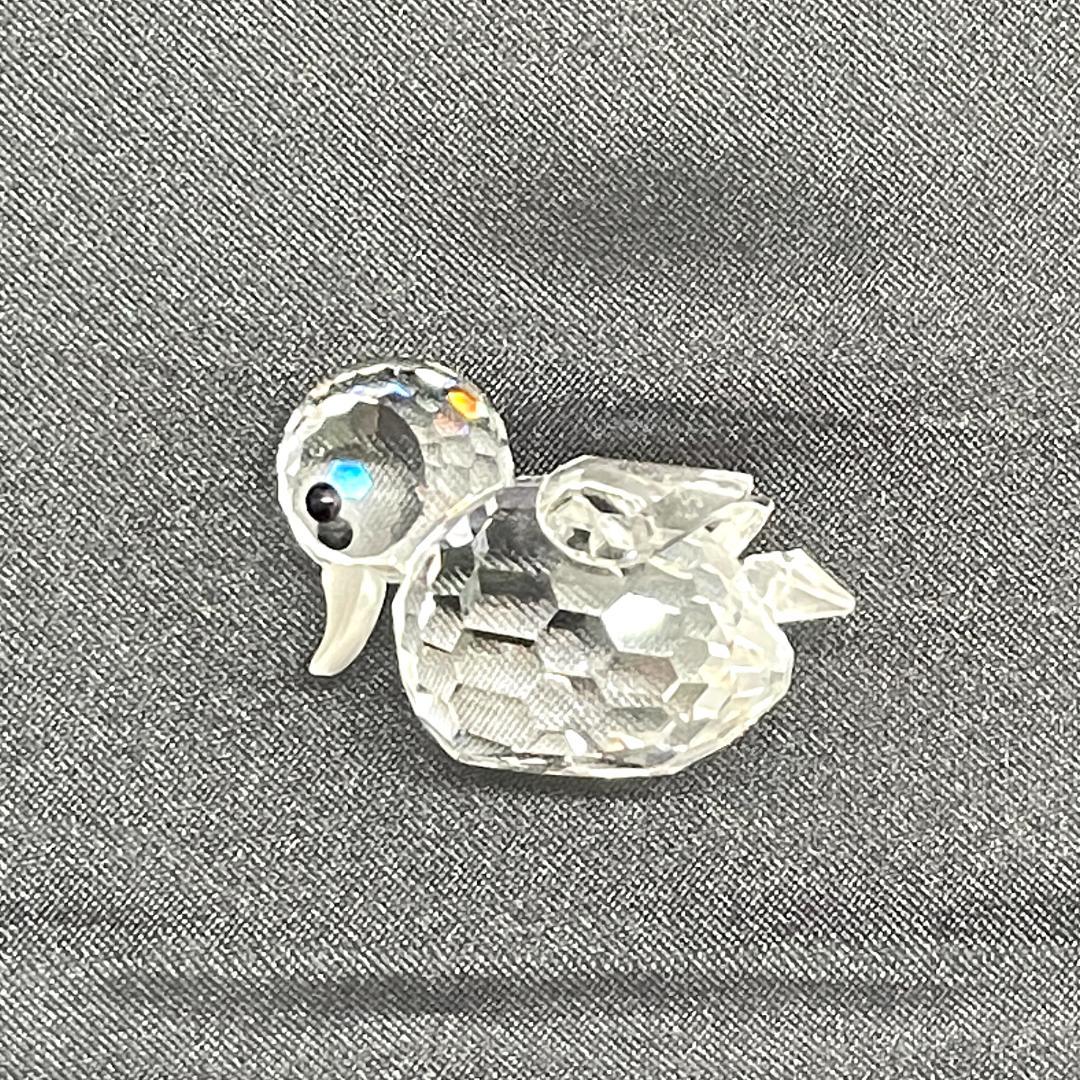 Y602-219　SWAROVSKI クリスタル カメ ヒヨコ 置物 2個