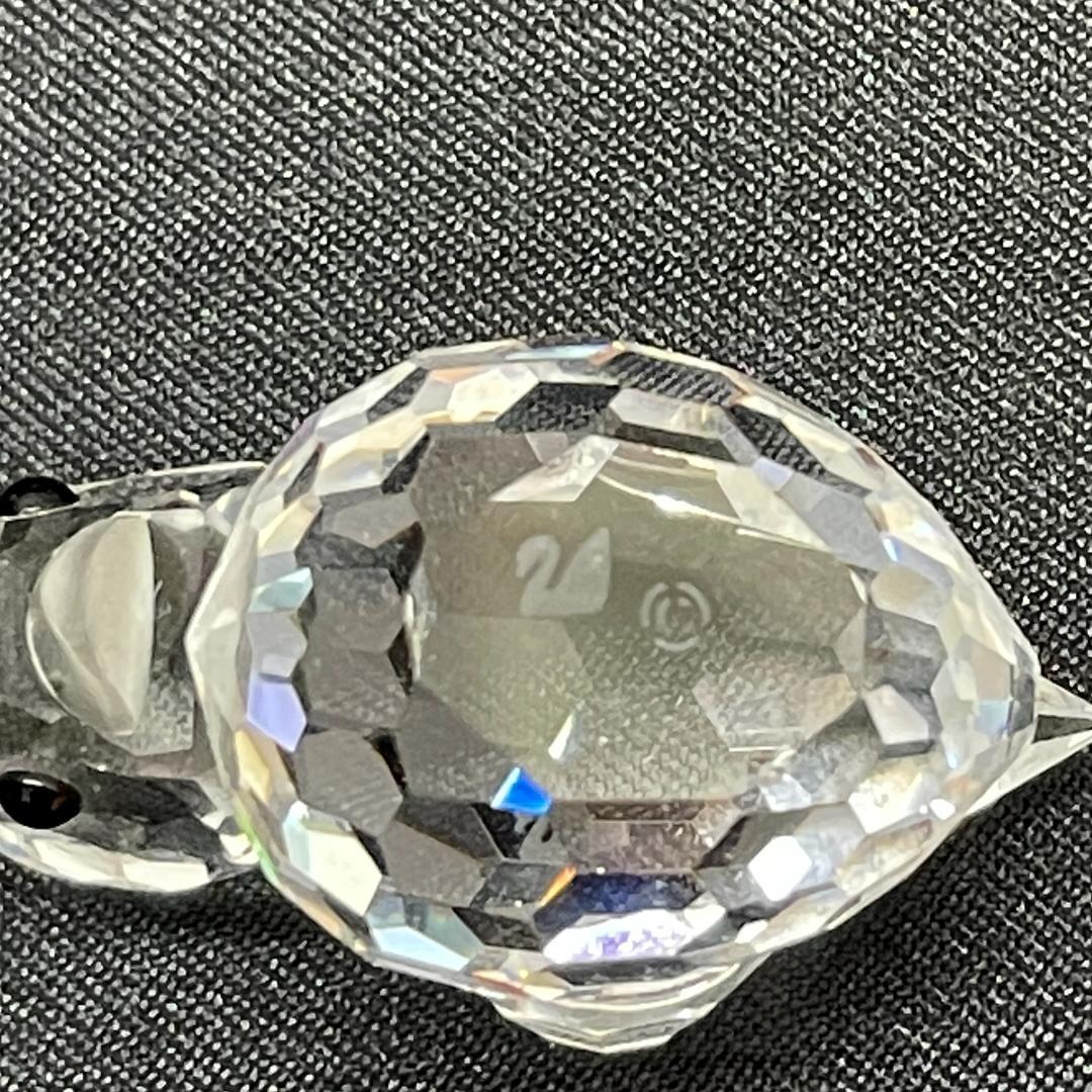 Y602-219　SWAROVSKI クリスタル カメ ヒヨコ 置物 2個