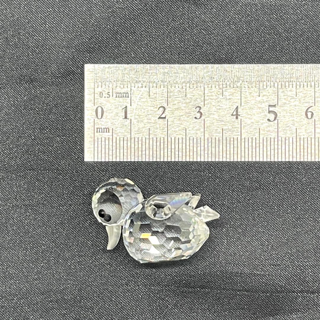 Y602-219　SWAROVSKI クリスタル カメ ヒヨコ 置物 2個