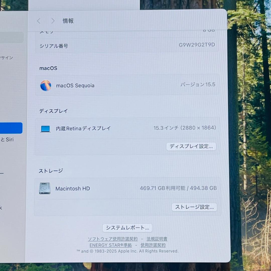 A5115超美品 MacBook Air 15inch M3 8GB 512GB