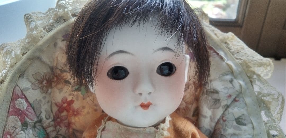 シノダ　雪　サクラビスク　ママー人形　　市松人形　ビスクドール　和人形