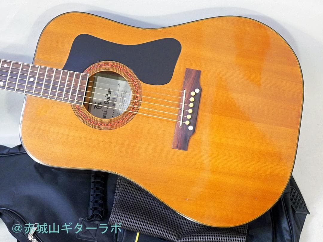 国産ヴィンテージギター HAWAI F-90☆ソフトケース付