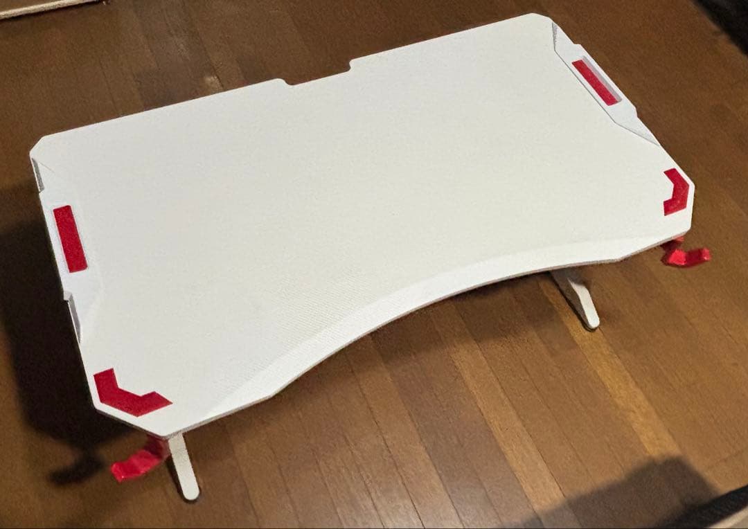 ゲーミンググローデスクGM004 パソコンデスク 机　座椅子　ホワイト