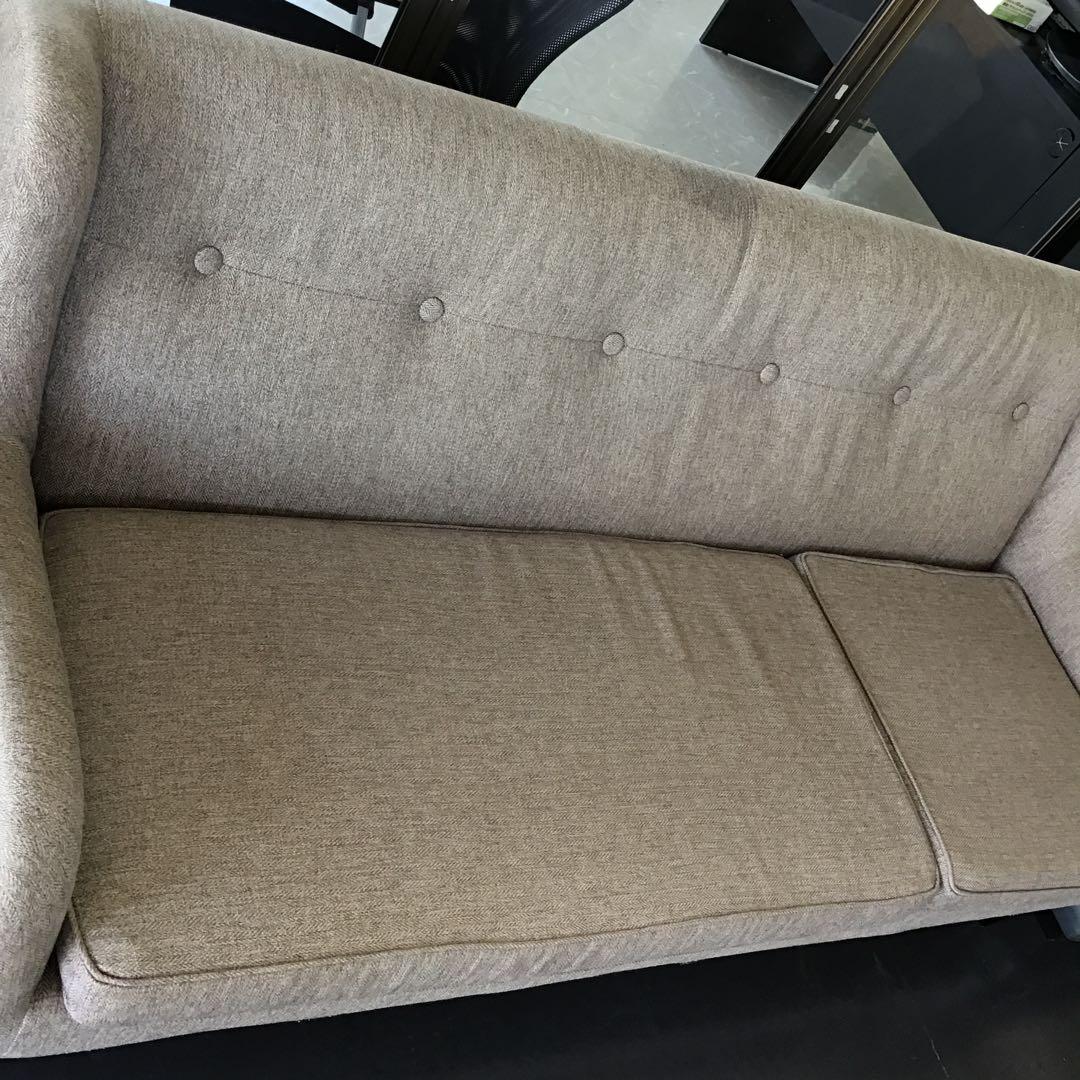 SALE ベージュファブリック4 人掛けソファ franc franc