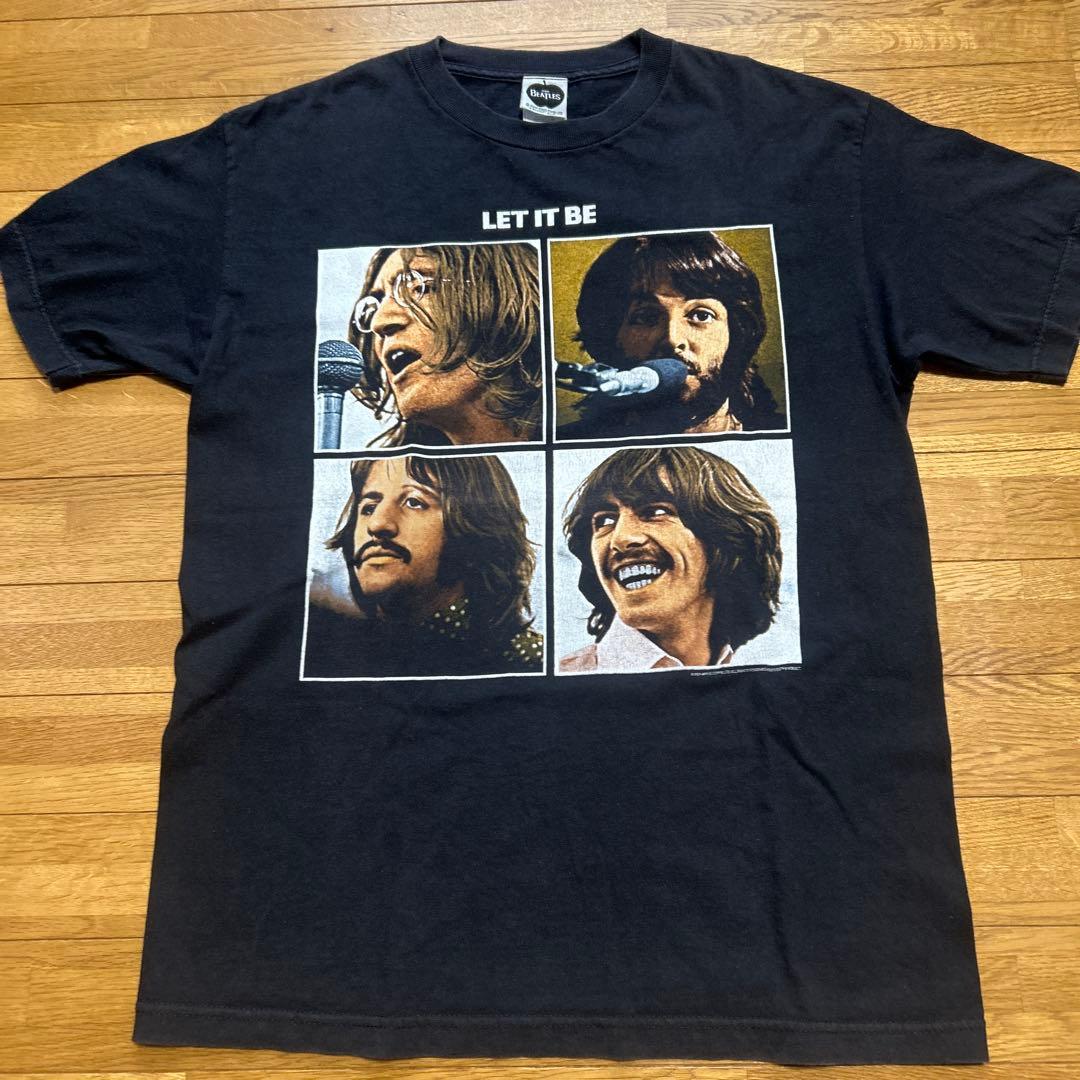 ビートルズ　レットイットビー　Tシャツ Mサイズ ブラック