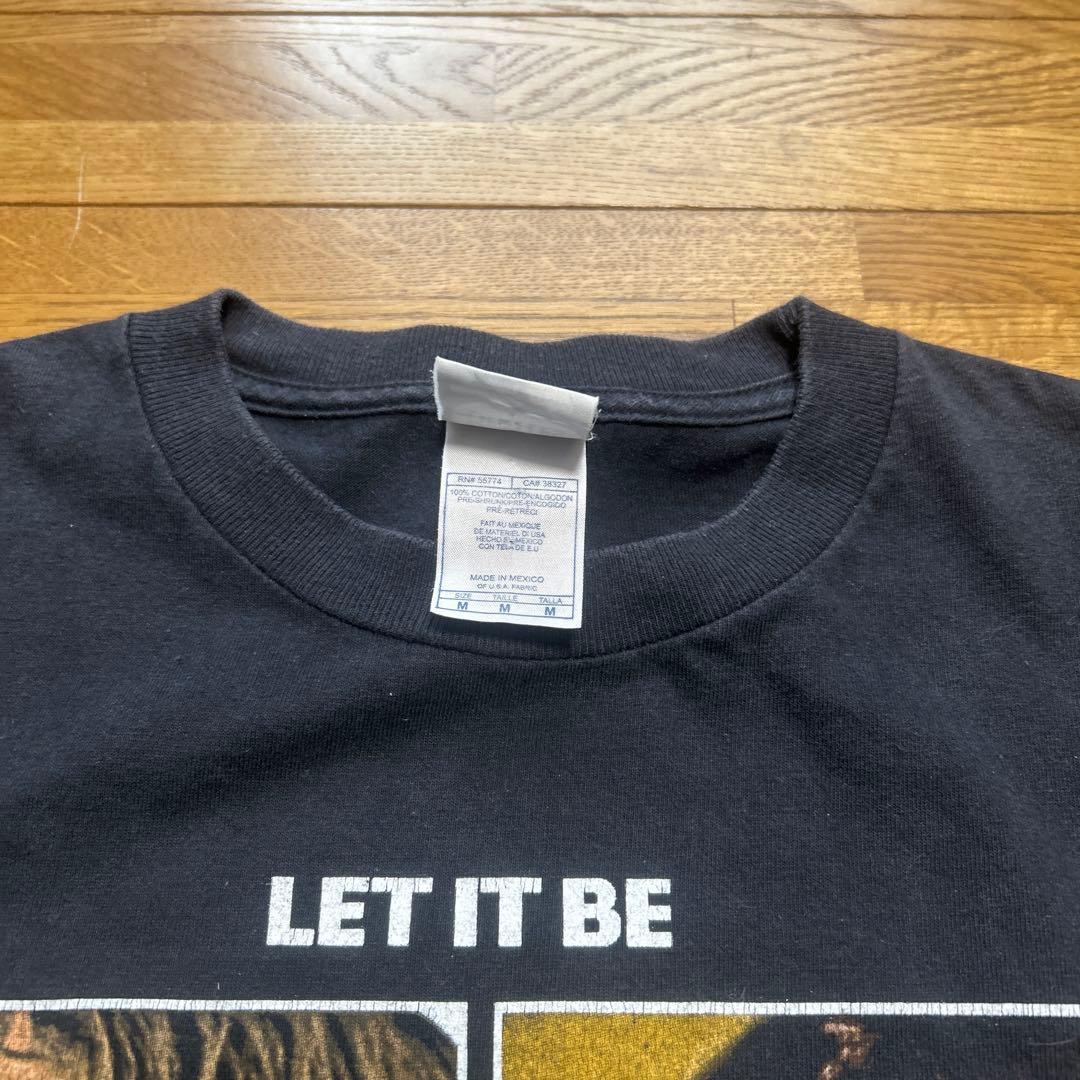 ビートルズ　レットイットビー　Tシャツ Mサイズ ブラック