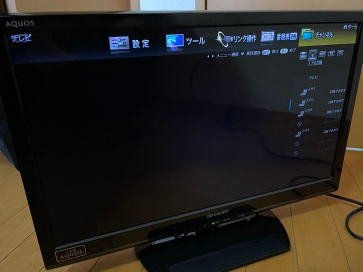 SHARP AQUOS アクオス　液晶テレビ リモコン付属　LC-22K9