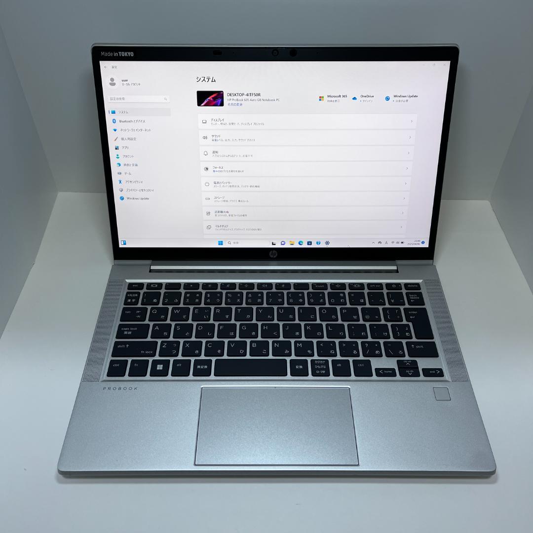【美品】HP ProBook 635 Aero G8 SSD512G BT98%