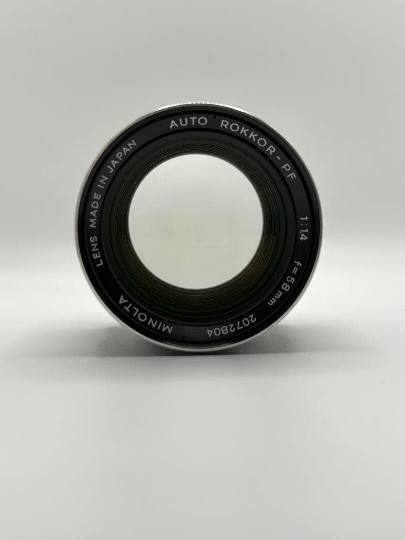 極玉　Minolta MC ROKKOR PF 58mm f1.4 分解清掃済