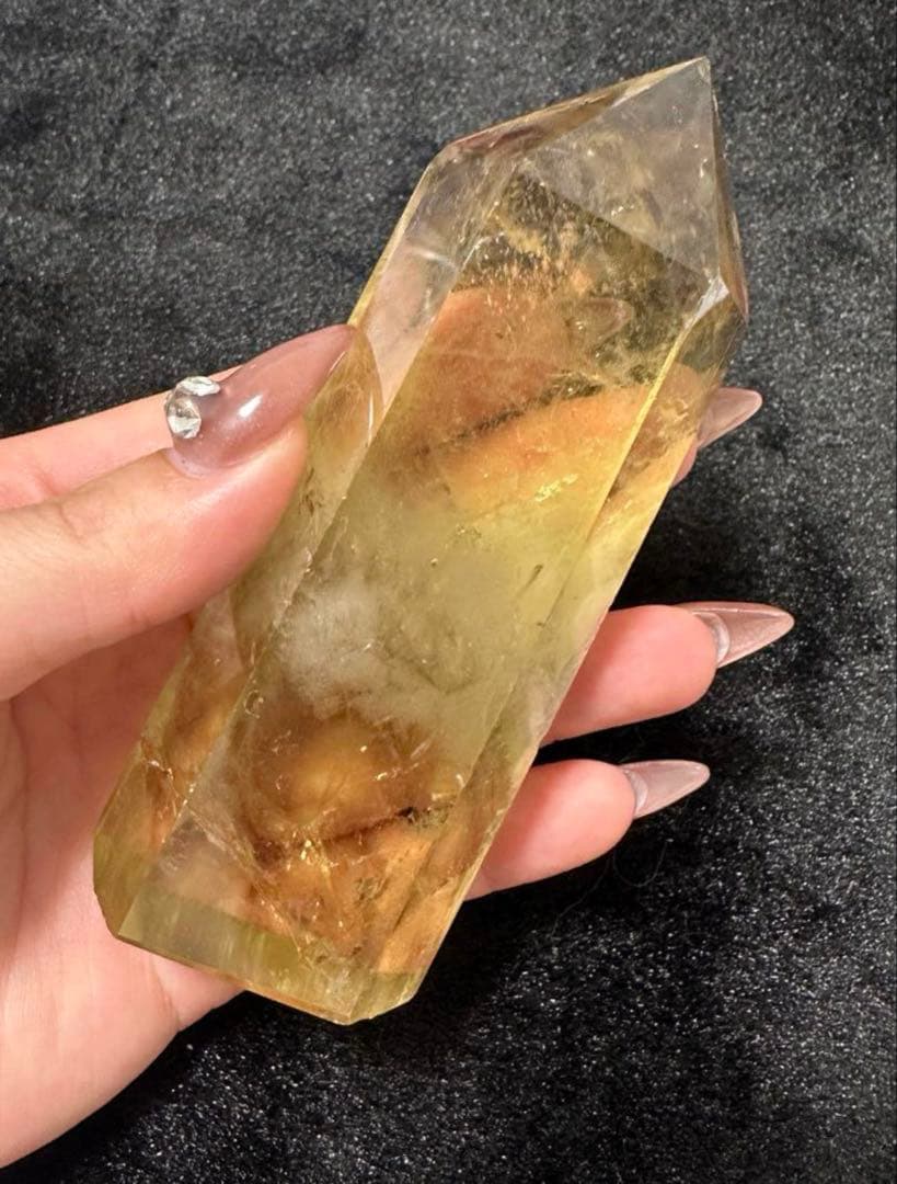 【あきこ出品】ホワイト アメジスト クラスター、ゼウスシトリンタワー3本