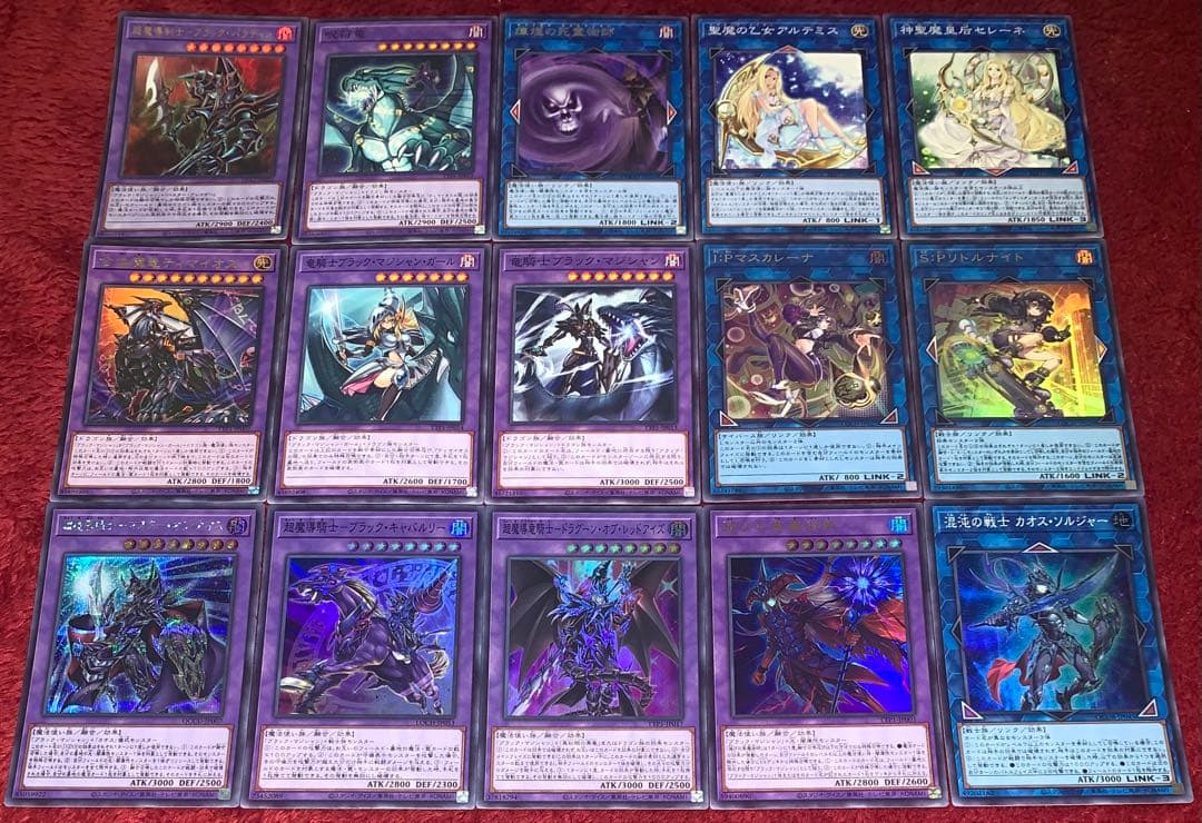 遊戯王　大会構築ブラックマジシャンデッキ40枚＋E X15枚＋α