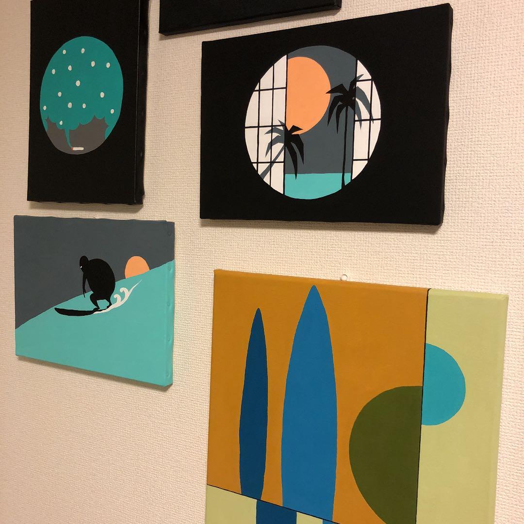 アクリル画 絵画 アート インテリア　雑貨