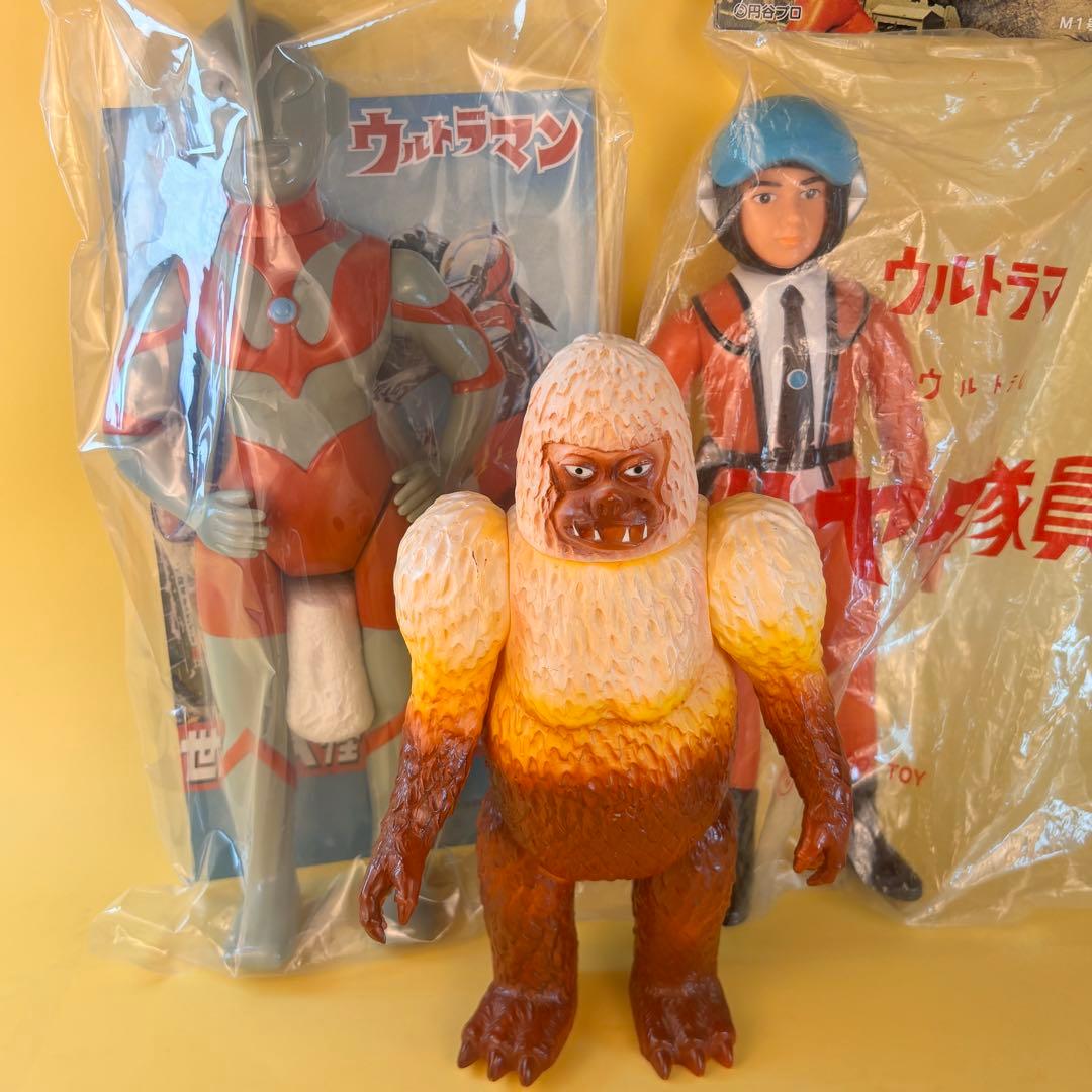 マルサン・ウルトラマン450 目無塗装・M1号 ハヤタ隊員・ブルマァク ギガス