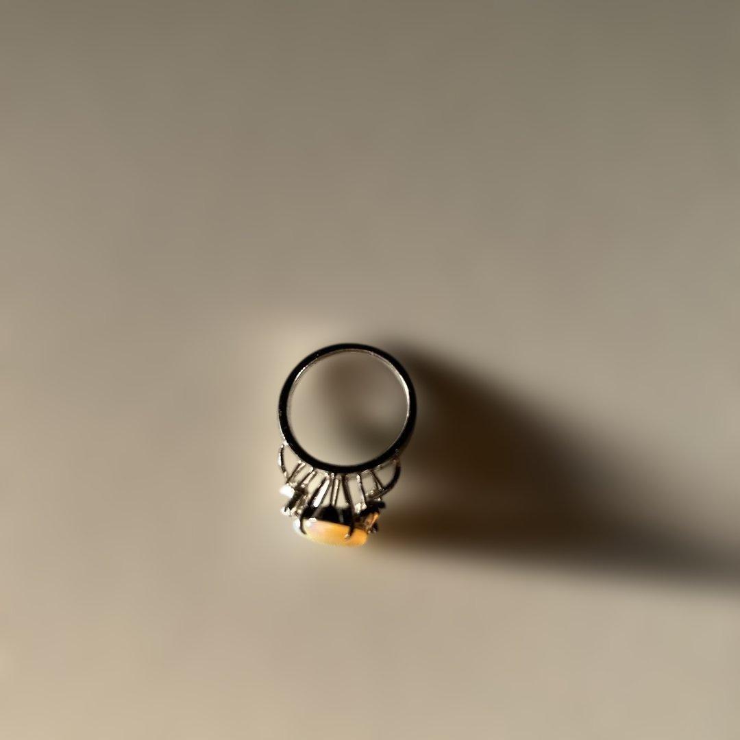 シルバーリング　 オパール