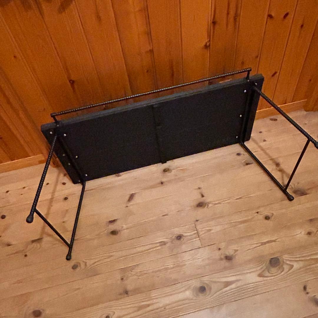 No.562 アイアンローテーブル オルテガテーブル　ネイティブ柄 ココペリ