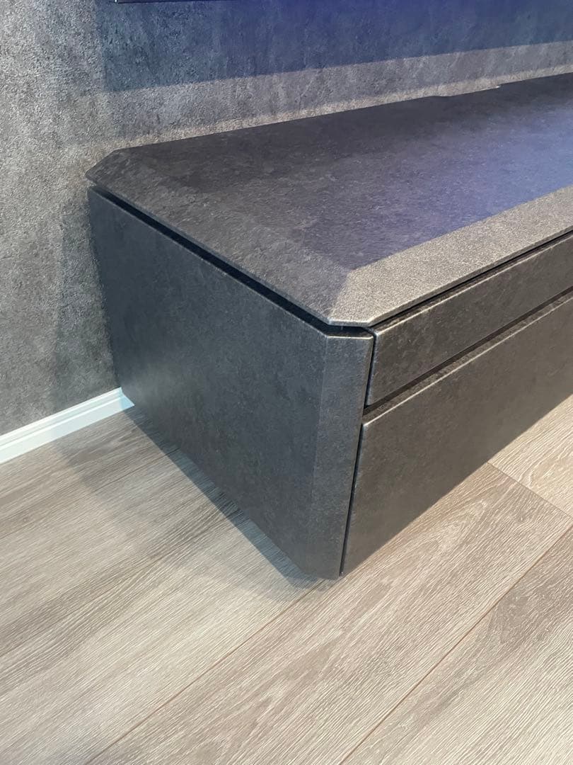 ブロッケン セラミック調 テレビボード 1500 引き出し