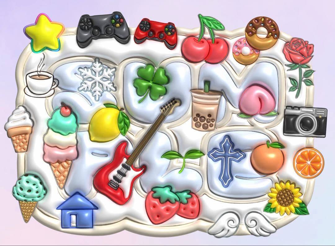 chiiiiii様　ぷっくりネームボード　ネームボード　ネムボ