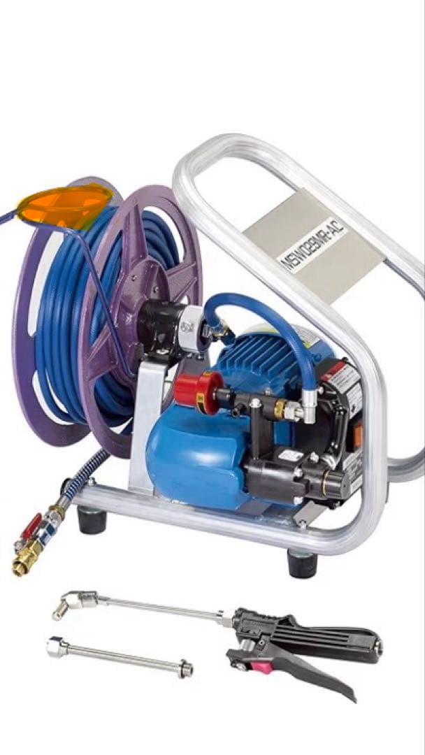 西部丸山(株)エアコン高圧洗浄機　　　　　　　　　洗太郎プロ ホースリール付き