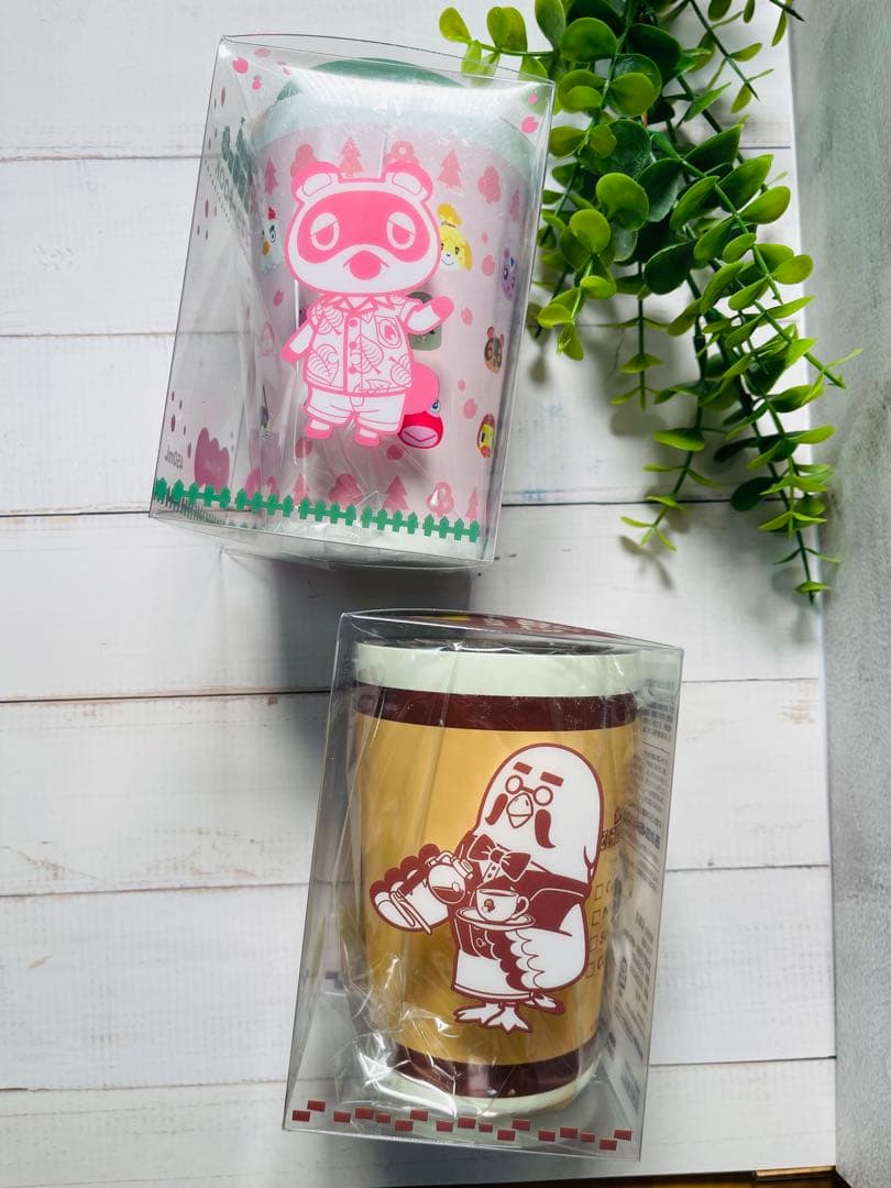 どうぶつの森マグカップさくらVer.&喫茶ハートの巣Ver。ファミマ