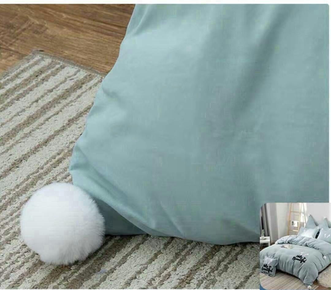 ふわりウサギ柄?シングル布団カバー3点寝具セット四季枕カバー付 肌触最高