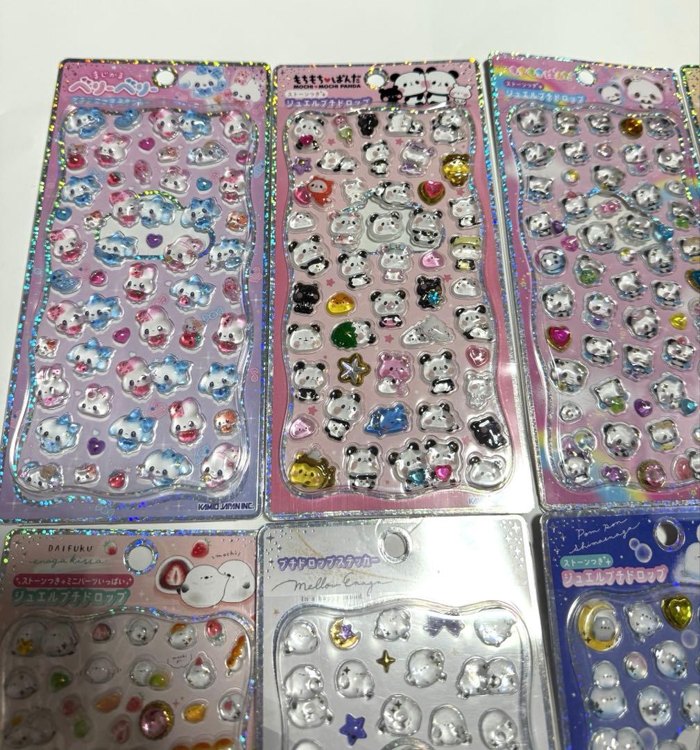 プチドロップステッカー　ジュエルプチドロップ8枚セット　カミオジャパン