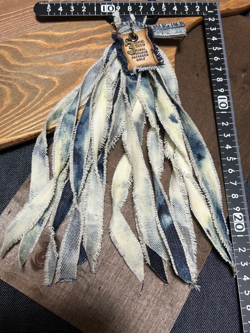 ブリーチデニムタッセルヘアゴム　No.634