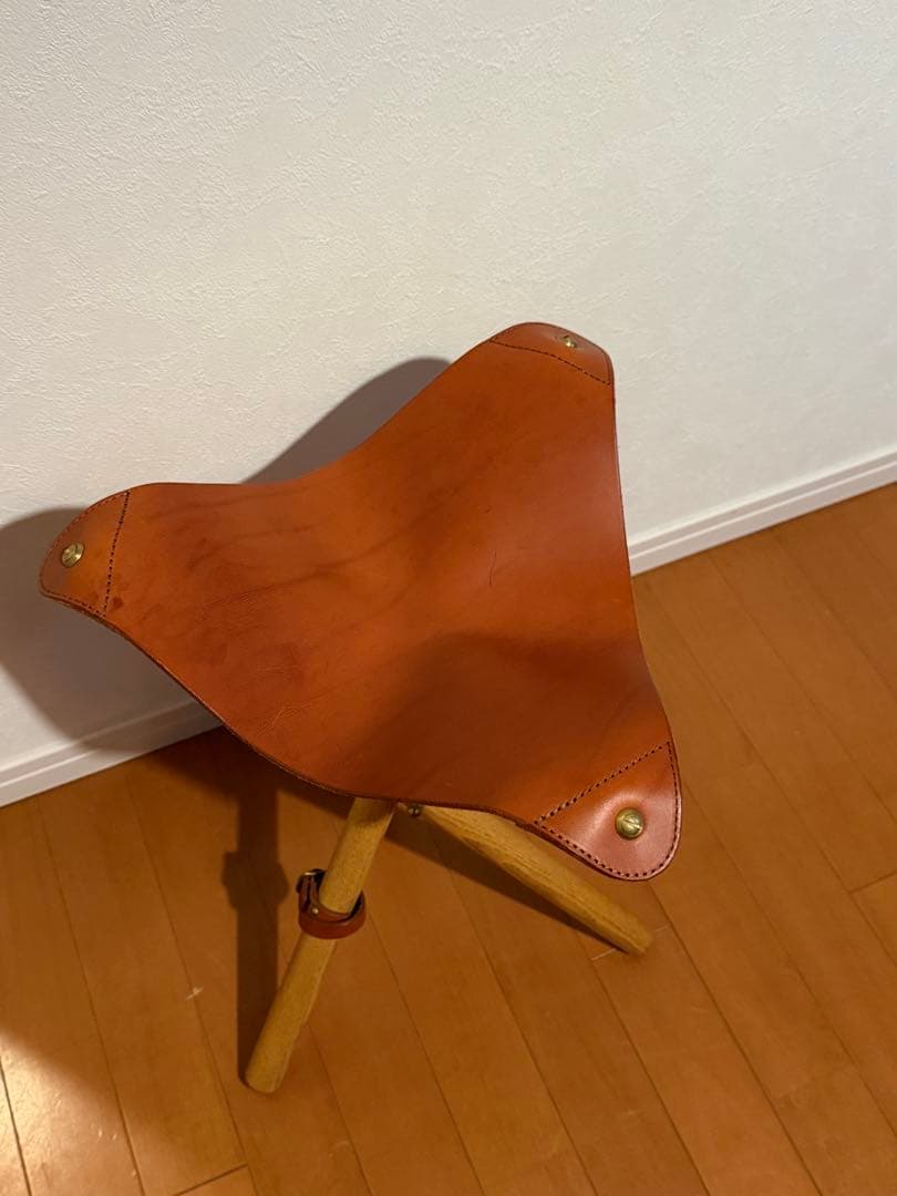 MOBLEY WORKS モブレーワークス 鰤岡力也 レザー×木製 スツール