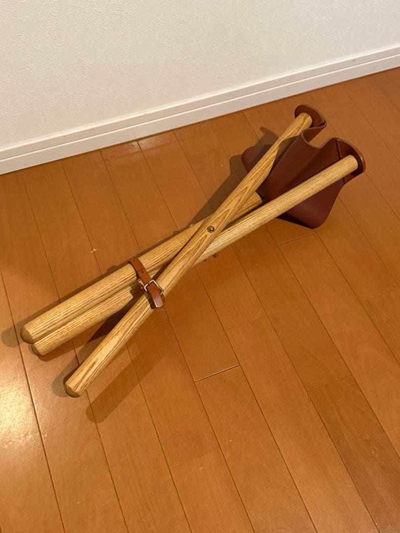 MOBLEY WORKS モブレーワークス 鰤岡力也 レザー×木製 スツール