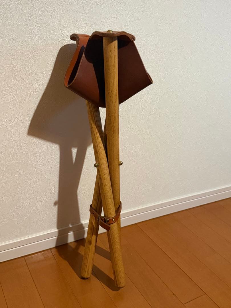 MOBLEY WORKS モブレーワークス 鰤岡力也 レザー×木製 スツール