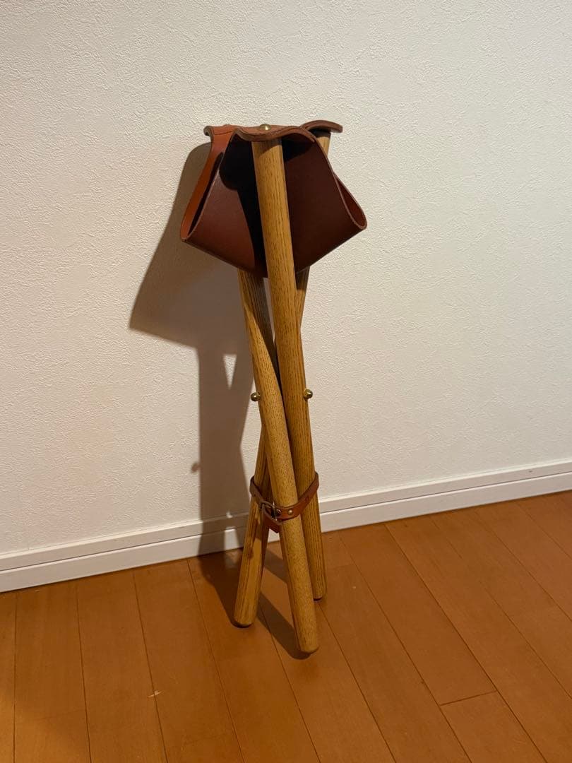 MOBLEY WORKS モブレーワークス 鰤岡力也 レザー×木製 スツール