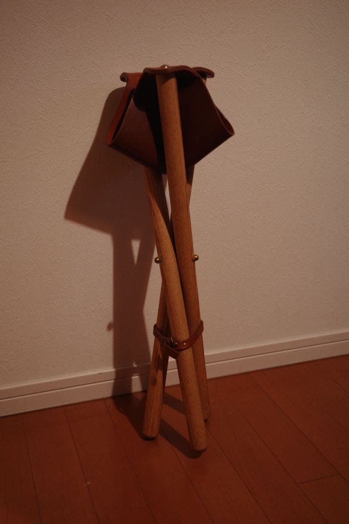 MOBLEY WORKS モブレーワークス 鰤岡力也 レザー×木製 スツール