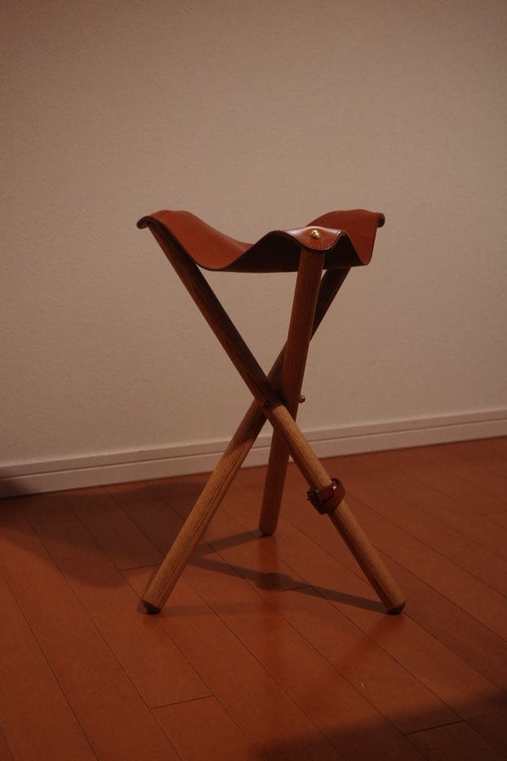 MOBLEY WORKS モブレーワークス 鰤岡力也 レザー×木製 スツール