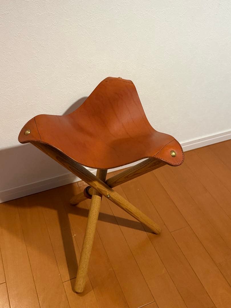 MOBLEY WORKS モブレーワークス 鰤岡力也 レザー×木製 スツール