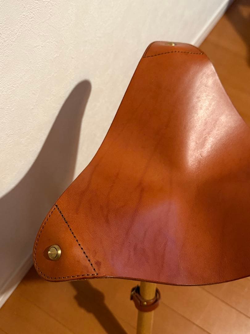 MOBLEY WORKS モブレーワークス 鰤岡力也 レザー×木製 スツール