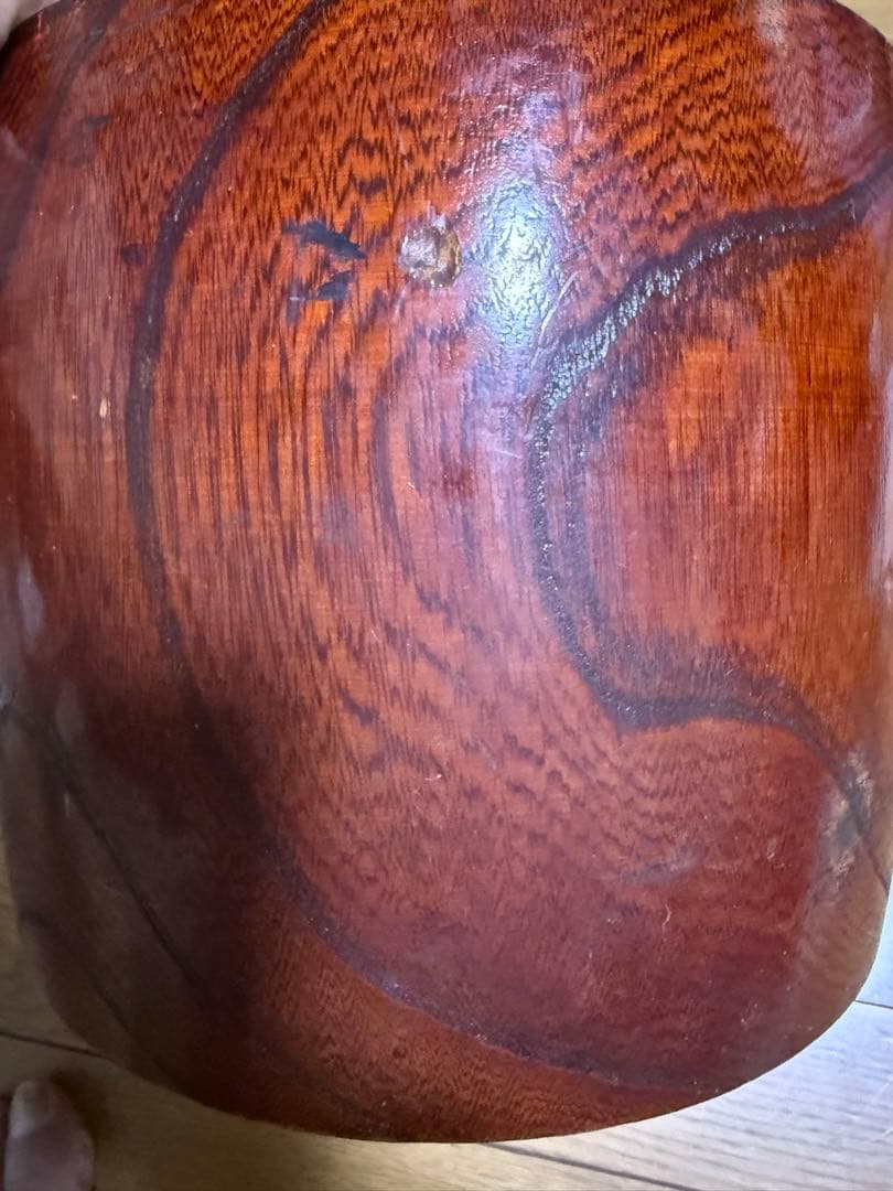 和太鼓 胴体 木製 茶色 直径約25cm高さ21cm