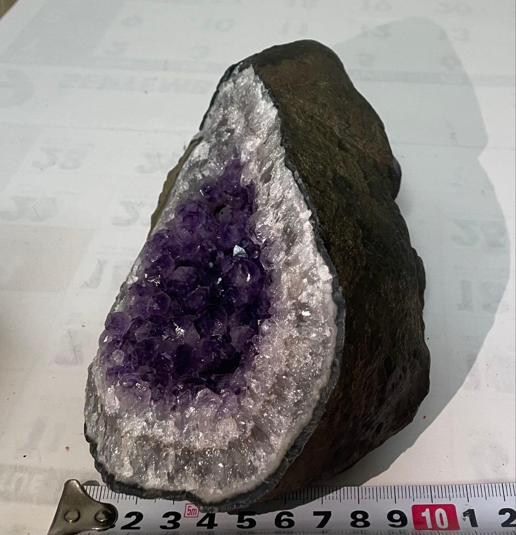 アメジストドーム マネーボックス 天然石パワーストーン 紫水晶 幸運 1.2kg