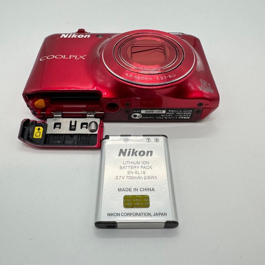 Nikon COOLPIX S6400 レッド 本体 コンパクトデジタルカメラ