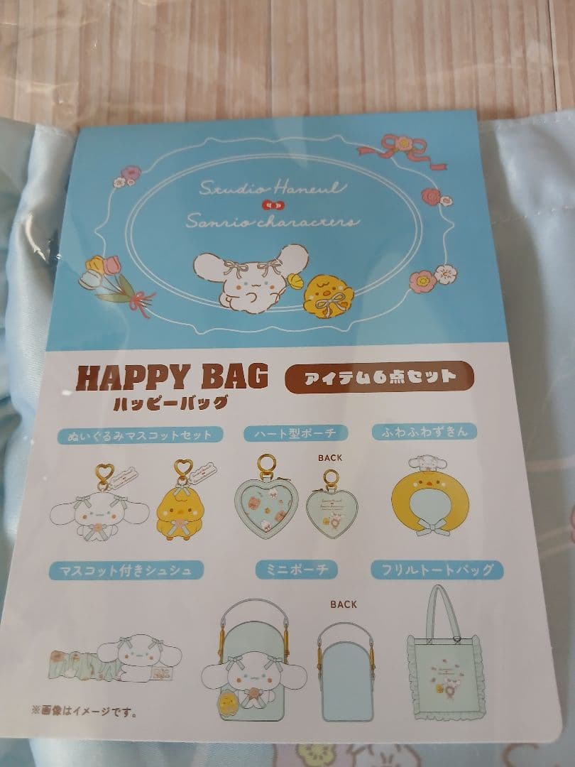 サンリオ　スタジオハヌル　ハッピーバッグ　シナモロール & ポポ 福袋