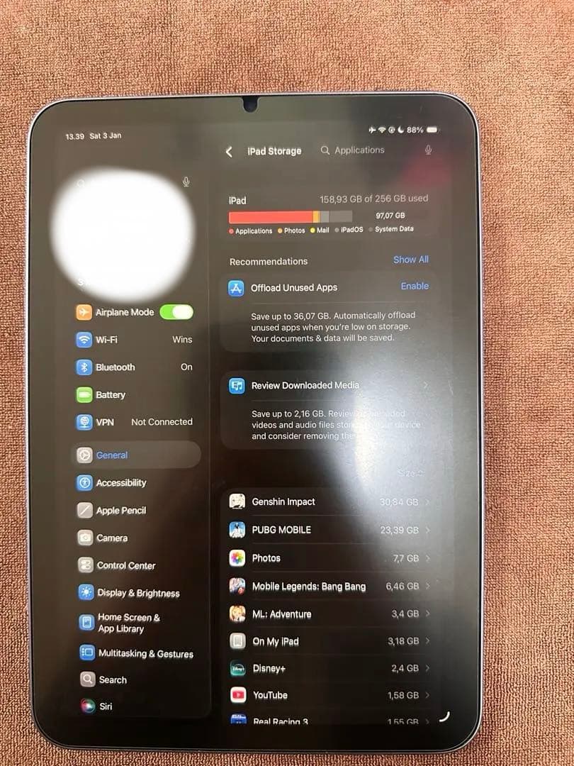 【美品】iPad mini 第6パープル + Apple Pencil第2世代