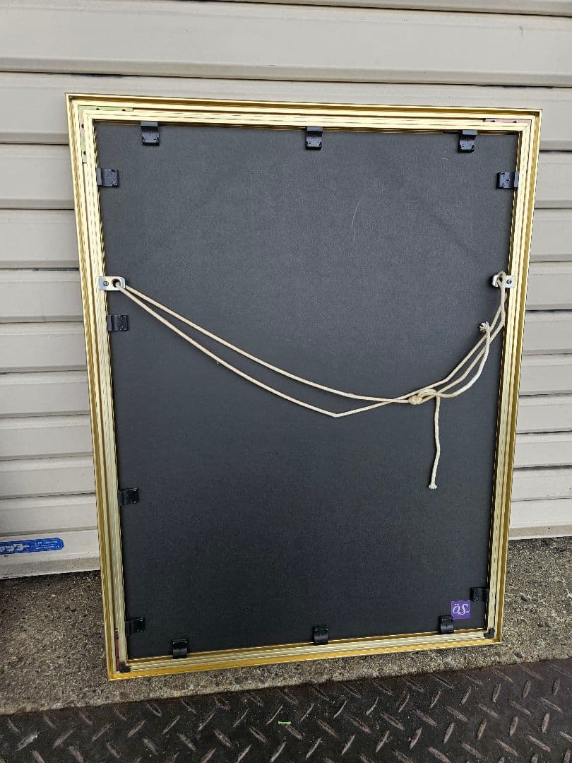 手描き 日本画 肉筆 仏教美術 絵画 額装 宗教 菩薩観音 観音様 極楽浄土