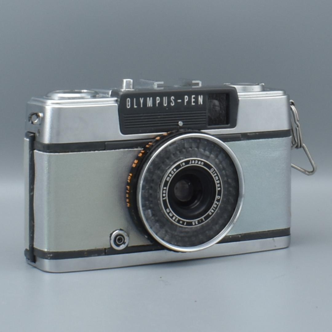整備済 OLYMPUS EE-2 シルバー 外装リメイク 動作OK 赤ベロOK