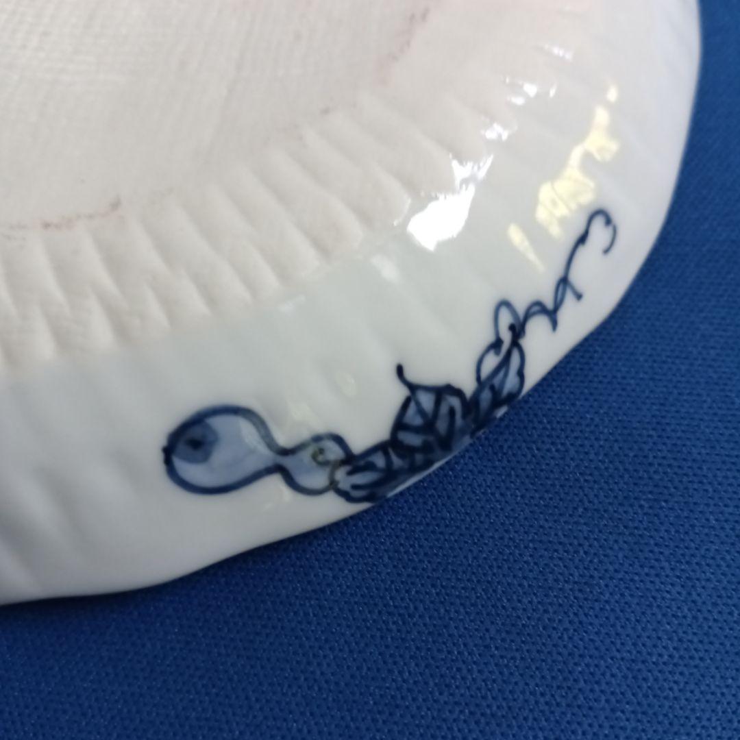 清水焼 瓢箪模様 陶磁器皿 16cm