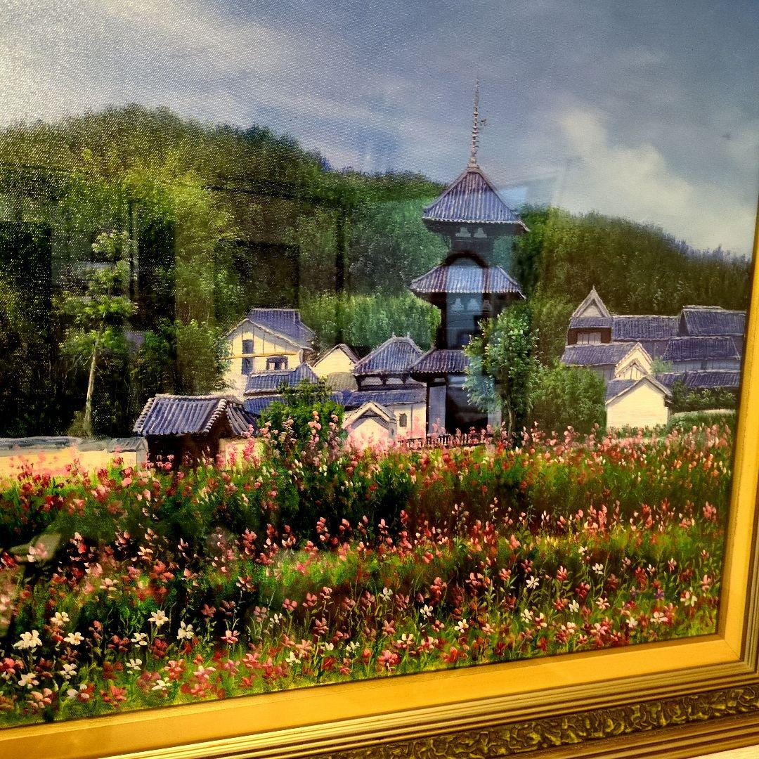 風景画 油彩画 F10 額装