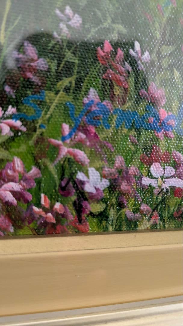 風景画 油彩画 F10 額装