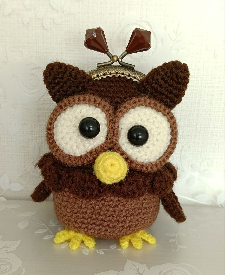 ✽ハンドメイド✽手編み あみぐるみ がま口 ポーチ♥