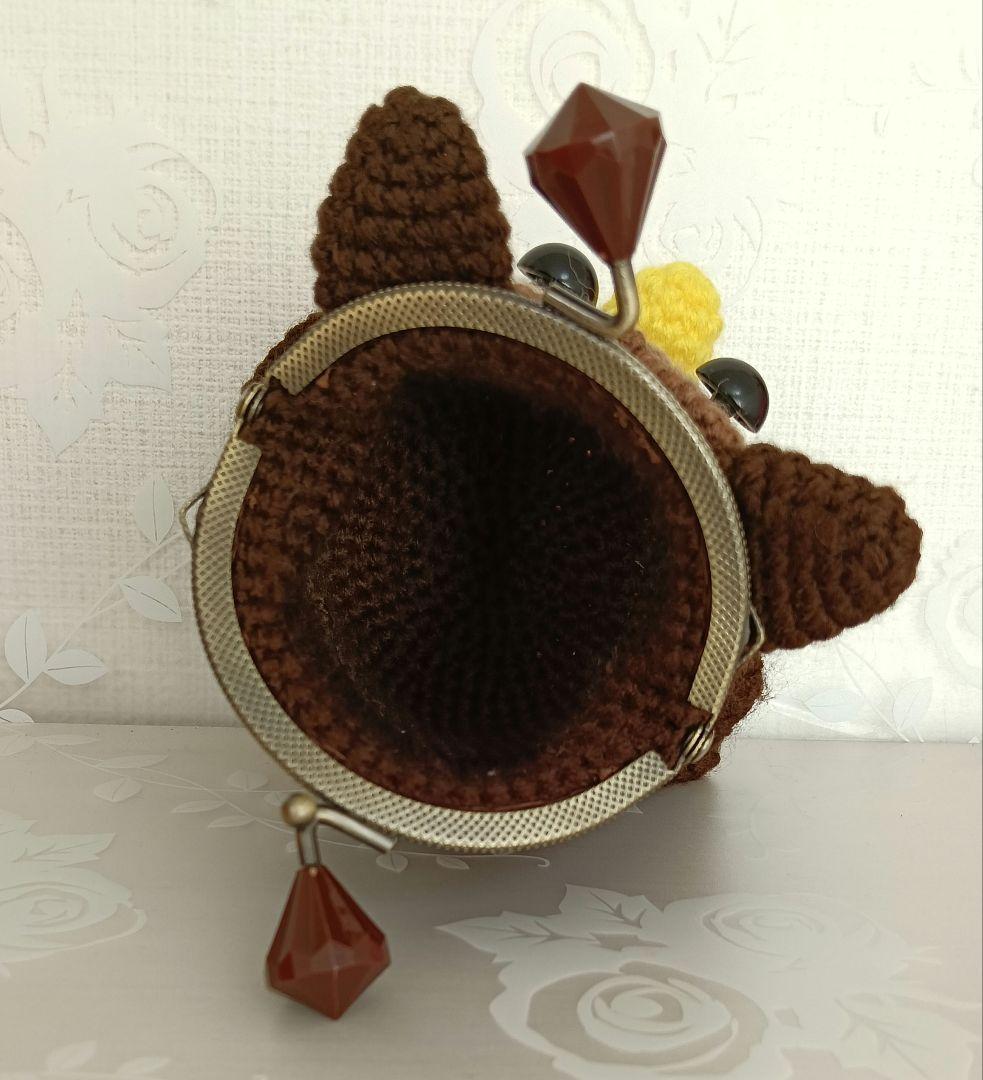 ✽ハンドメイド✽手編み あみぐるみ がま口 ポーチ♥