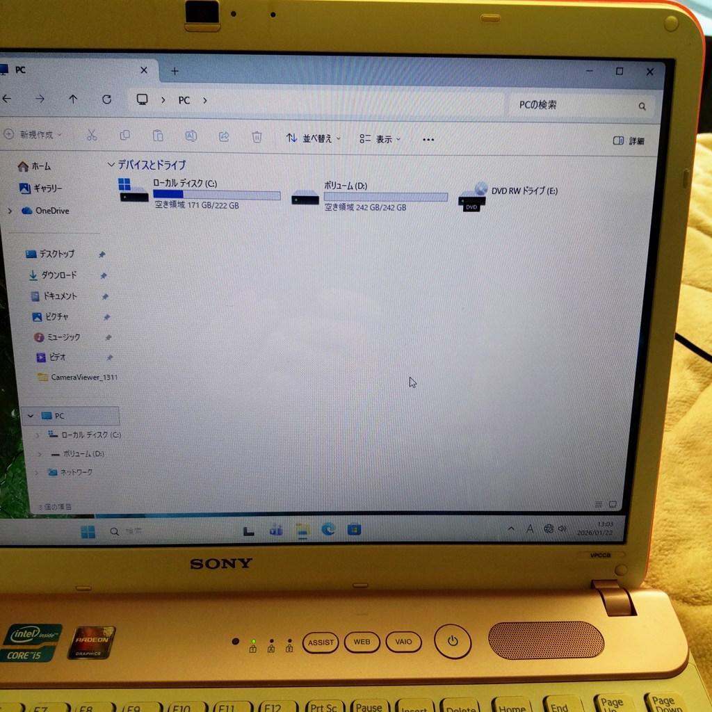 Windowsノート本体 SONY VAIO PCG-71D14N VPCCB4AJ
